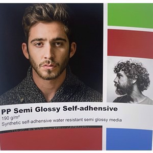 Color Europe PP Semi glossy , self-adhesive 190 grams - 24" x 30 metros 